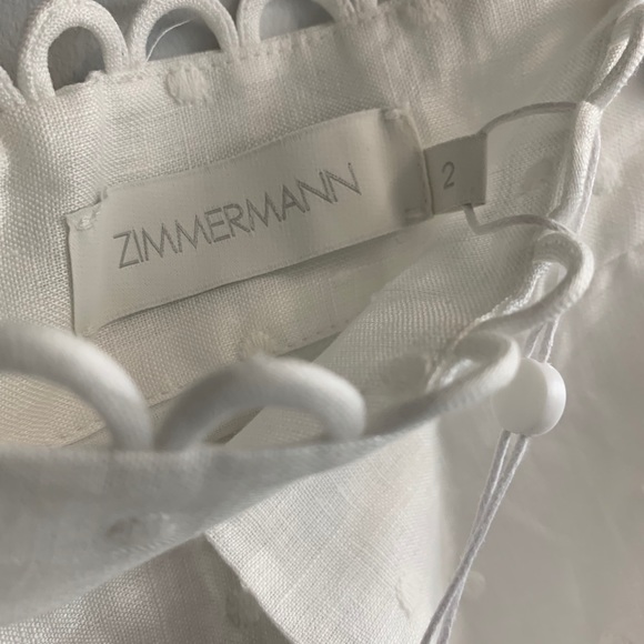 Zimmermann Bellitude Scalloped Eyelet Linen Shorts - Picture 14 of 14